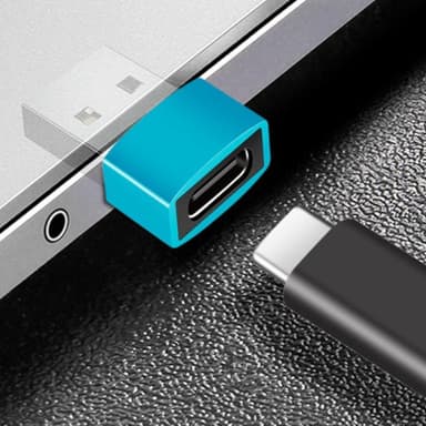 NÖRDIC USB C–OTG USB Mini -sovitin, metallia, musta