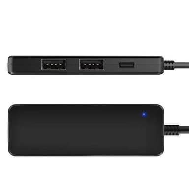 NÖRDIC 4-porttinen USB-C 2.0 -keskitin 3xUSB-A 480Mbps 1xUSB-C 480Mbps