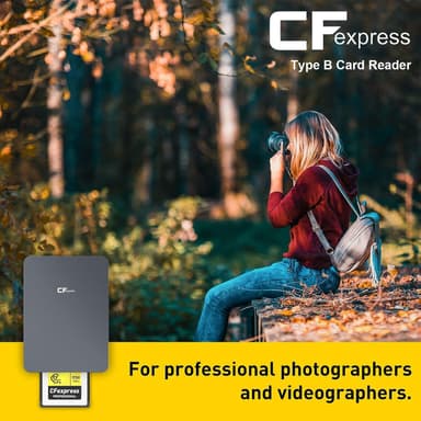NÖRDIC USB-A&USB-C 3.2 10Gbps Kortinlukija CFexpress B