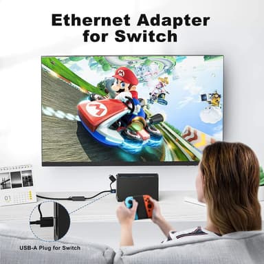 NÖRDIC USB 3.0 - LAN-sovitin Giga-piirisarja ASIX AX88179 yhteensopiva Nintendo Switch