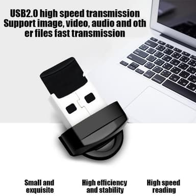 NÖRDIC USB-A-kortinlukija MicroSD UHS-I