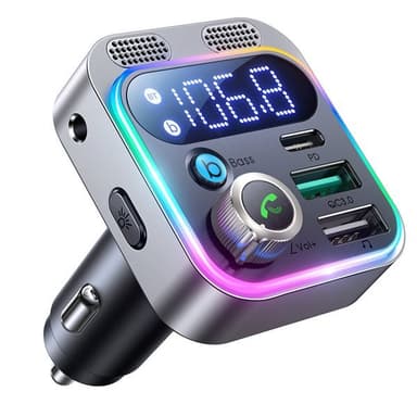 Joyroom FM-lähetin + USB-latausportti, 48W PD QC3.0