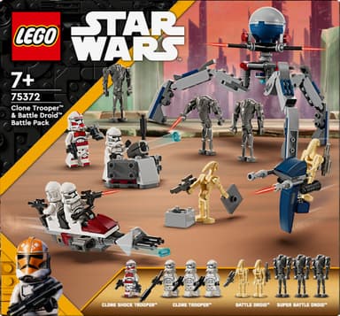 LEGO Star Wars Kloonisoturin ja taisteludroidin taistelupakkaus 75372