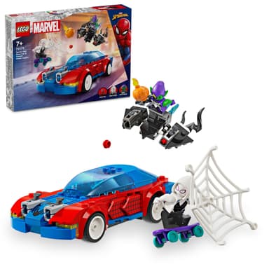 LEGO Super Heroes Spider-Manin kilpa-auto ja Venomin Vihreä Menninkäinen 76279