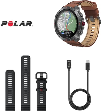 Polar Grit X2 Pro urheilukello M/L (Titaania/terästä)