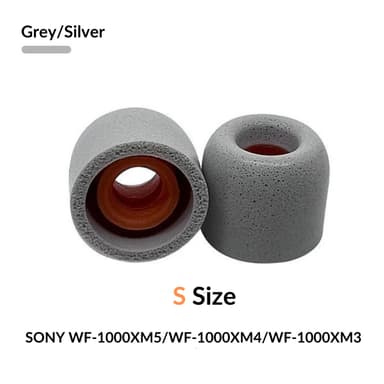 Sony WF-1000XM4 korvatyynyjen muistivaahto kuulokeosista - Koko pieni - Hopea