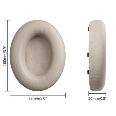 Sony WH-1000XM4 korvatyynyt osoitteesta headphoneparts.se - hopea
