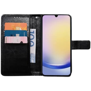 Lompakkokotelo 3-kortti Samsung Galaxy A26 5G - Musta