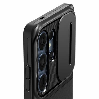 Spigen Optic Armor kuori Samsung Galaxy S25 Ultra - Musta