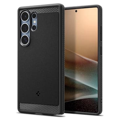 Spigen Rugged Armor kuori Samsung Galaxy S25 Ultra - Musta