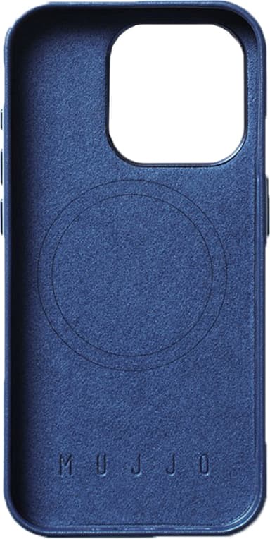 Mujjo iPhone 15 Pro suojakuori (sininen)