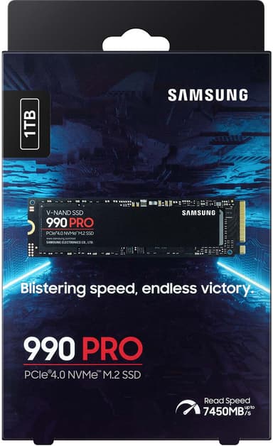 Samsung 990 Pro sisäinen SSD muisti (1 TB)