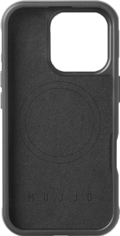 Mujjo iPhone 16 Pro suojakuori (musta)
