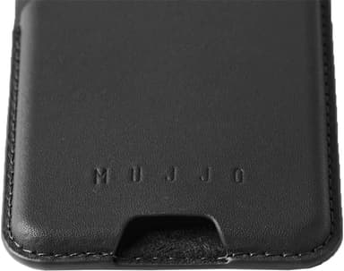 Mujjo MagSafe iPhone korttikotelo (musta)