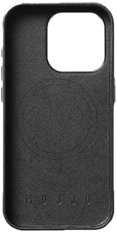 Mujjo iPhone 15 Pro suojakuori (musta)