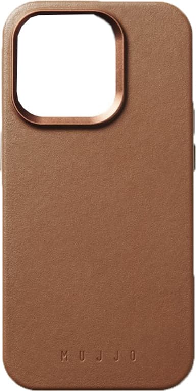 Mujjo iPhone 15 Pro suojakuori (ruskea)