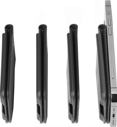 Mujjo MagSafe iPhone korttikotelo (musta)