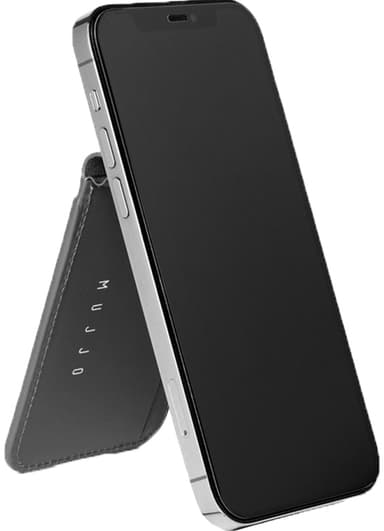 Mujjo MagSafe iPhone korttikotelo (musta)