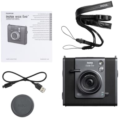 Fujifilm Instax Wide Evo pikakamera (musta)
