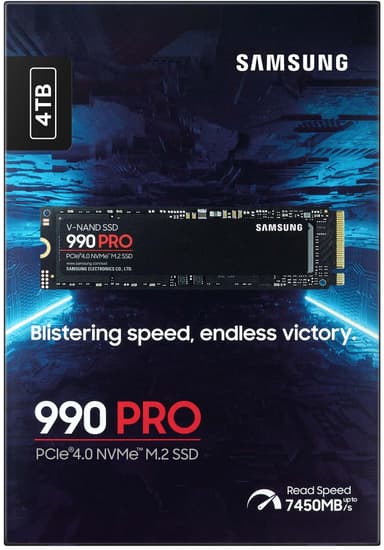 Samsung 990 PRO sisäinen SSD-muisti (4 TB)