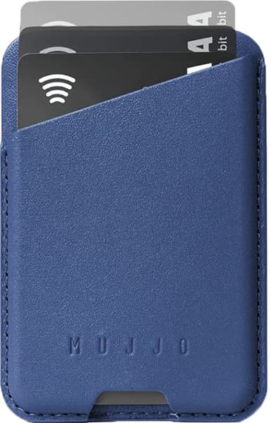 Mujjo MagSafe iPhone korttikotelo (sininen)