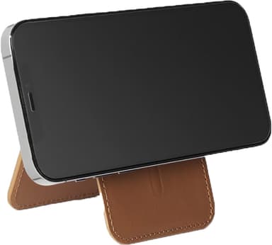 Mujjo MagSafe iPhone korttikotelo (vaaleanruskea)