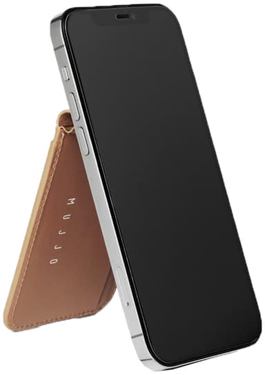 Mujjo MagSafe iPhone korttikotelo (vaaleanruskea)