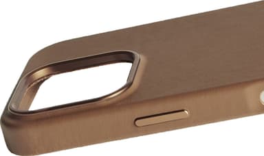 Mujjo iPhone 16 Pro suojakuori (vaaleanruskea)