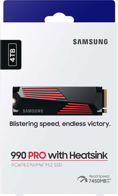 Samsung 990 Pro Heatsink sisäinen SSD-muisti (4 TB)
