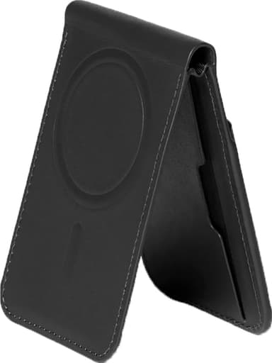 Mujjo MagSafe iPhone korttikotelo (musta)