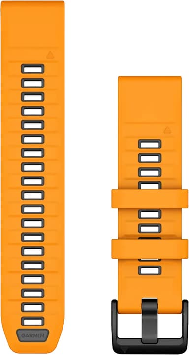 Garmin 22 mm QuickFit Silicone kelloranneke (oranssi/grafiitti)