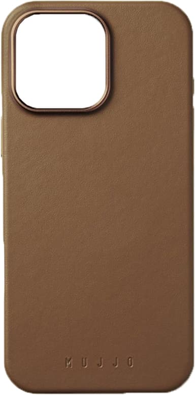 Mujjo iPhone 16 Pro Max suojakuori (vaaleanruskea)
