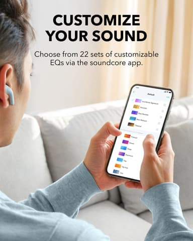 Soundcore K20i täysin langattomat in-ear kuulokkeet (sininen)