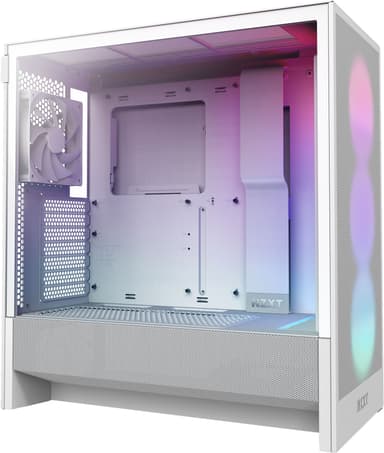 NZXT H5 Flow RGB 2024 PC-kotelo (valkoinen)