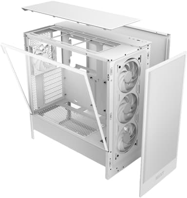 NZXT H5 Flow RGB 2024 PC-kotelo (valkoinen)
