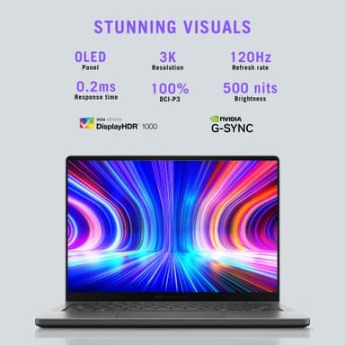 Asus ROG Zephyrus G14 GA403WR R9 AI-370HX/32/1024/5070Ti/OLED 14" kannettava