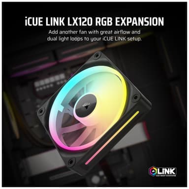 Corsair iCUE LINK LX120 RGB 120 mm PWM jatkotuuletin