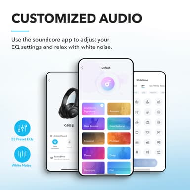 Soundcore Q20i langattomat around-ear kuulokkeet (musta)