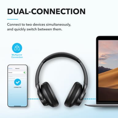 Soundcore Q20i langattomat around-ear kuulokkeet (musta)