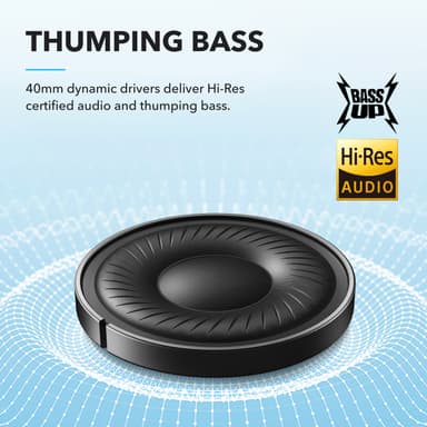 Soundcore Q20i langattomat around-ear kuulokkeet (musta)