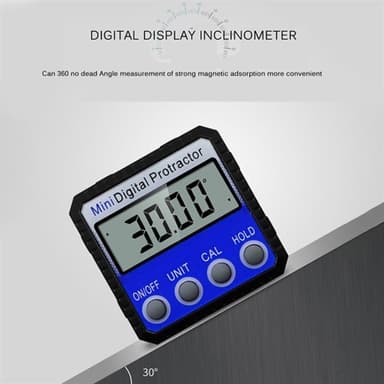 Digitaalinen Kulmamittari vahvalla magneetilla - Lcd-näyttö