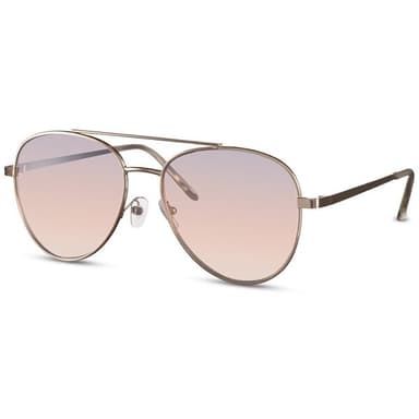 Unisex Aviator-aurinkolasit – Kultainen kehys, liilat linssit, 100 % UV-suoja, kierrätetty materiaali