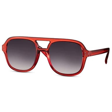 Punaiset Aviator-aurinkolasit – 100 % UV-suoja (kategoria 3), unisex-malli