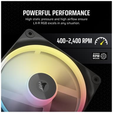 Corsair iCUE LINK LX120 RGB 120 mm PWM tuuletin aloituspakkaus (3 kpl)