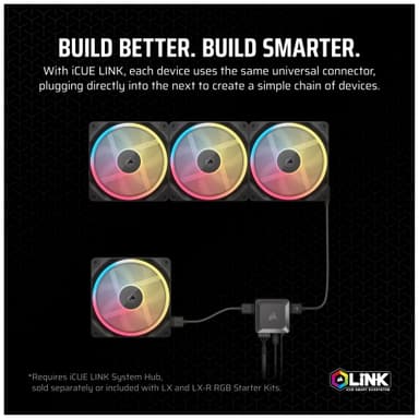 Corsair iCUE LINK LX120R RGB 120 mm PWM jatkotuuletin