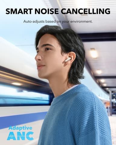 Soundcore P40i täysin langattomat in-ear kuulokkeet (valkoinen)