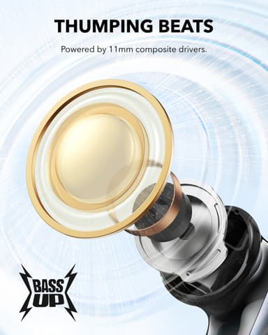 Soundcore P40i täysin langattomat in-ear kuulokkeet (musta)