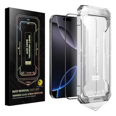 Karkaistu näytön suojakalvo, jossa on helppo asennus iPhone 16 Pro Maxille