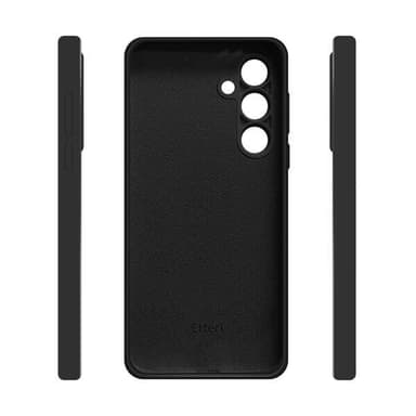 Etteri silikonikuori mikrokuituvuorella Samsung Galaxy S24 FE:lle - Svart