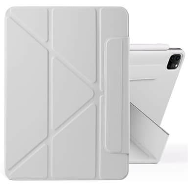 Keinonahkakotelo jalustalla ja magneeteilla iPad Pro 11 2022 / 2021 / 2020 - harmaa